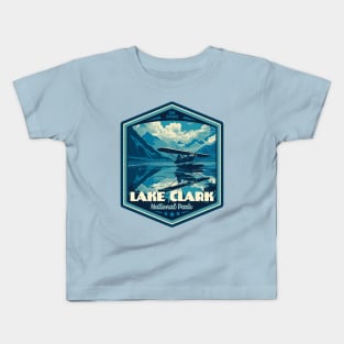 Lake Clark National Park Vintage WPA Style National Parks Art Kids T-Shirt